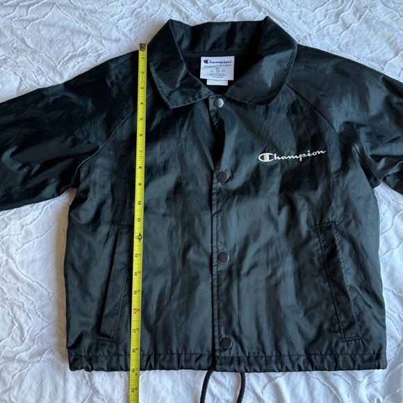 Champion Black Button Tie Waist WindBreaker Jacket - Picture 3 of 6